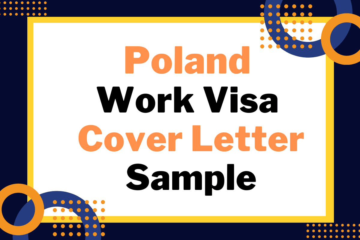 how to write a cover letter for poland work visa